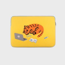 sitting tiger laptop bag/laptop bag/iPad bag (black) - Shop
