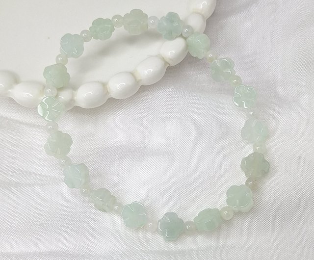 Feng Shui Chain Natural Ice Burma jadeite Female bracelet Green yellow white jade Grade A jade hot stone