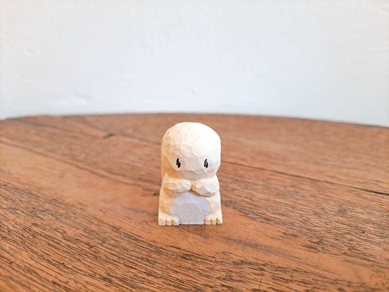 Little Creamy Rabbit - Stuffed Dolls & Figurines - Wood 