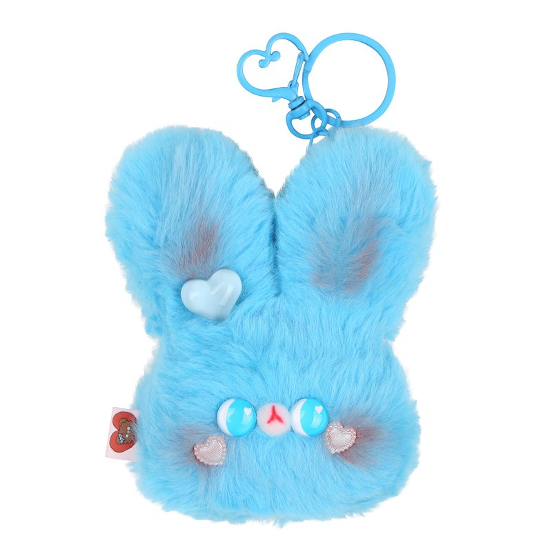 HANDMADE KING BUNNY - ตุ๊กตา - ผ้าฝ้าย/ผ้าลินิน สีน้ำเงิน