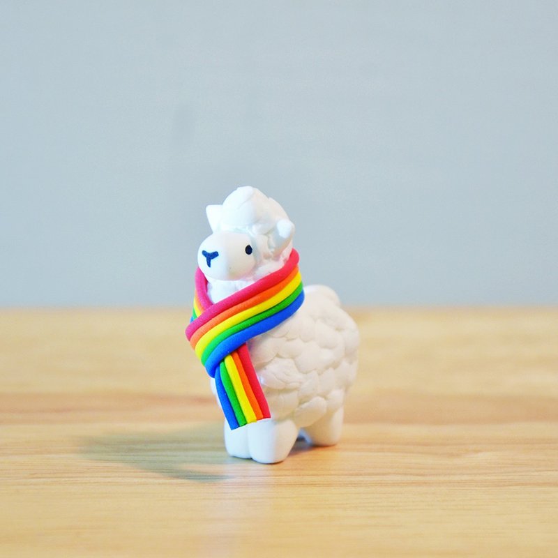 彩虹 羊駝 Pridetone Rainbow手作擺飾 交換禮物 情人節禮物 - 擺飾/家飾品 - 紙 多色