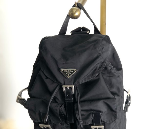 日本直送 名牌中古包 】PRADA プラダ バックパック ブラック