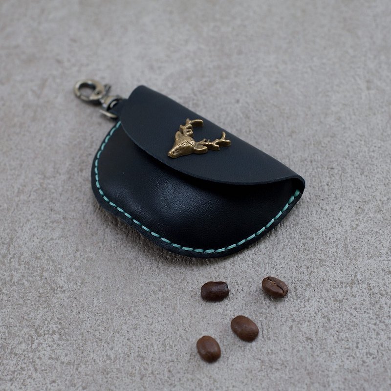 Coin purse shape buckle storage key ring You Design ∣ Be Two - Coin Purses - Genuine Leather Multicolor