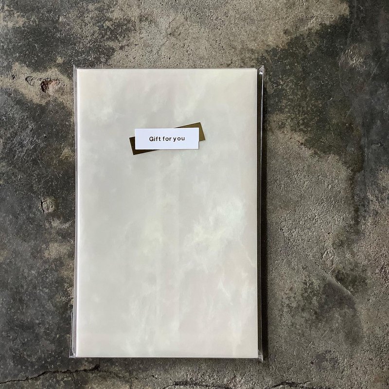 信封/直式/描圖紙/白雲霧/5入 - 信封/信紙 - 紙 透明