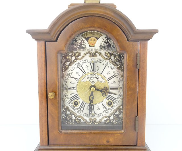 Warmink WUBA ワルミンク ウーバァ オランダ 置時計 巻時計 ゼンマイ式 古時計 アンティーク （E16Ia0410R0504058） -  家具、インテリア