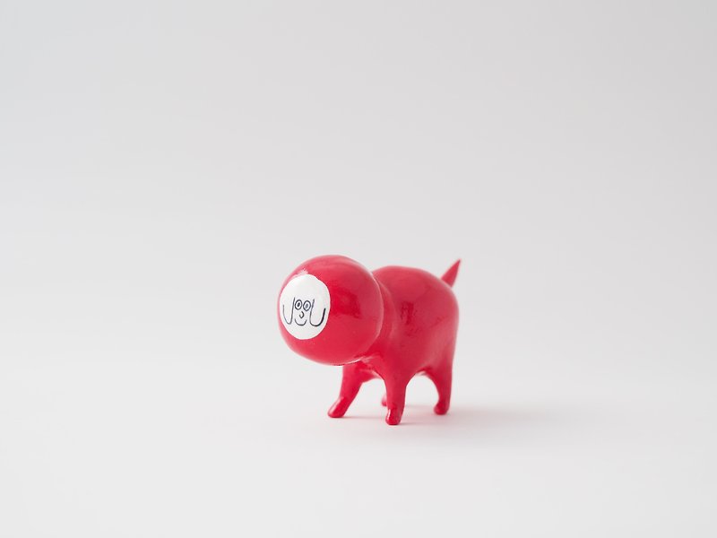 無料の赤いスリム犬 - 置物 - 紙 レッド