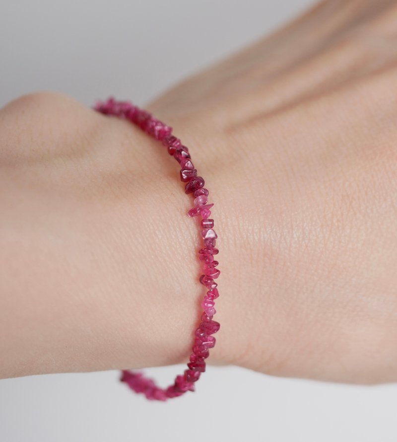 Red spinel Bracelet - สร้อยข้อมือ - เครื่องประดับพลอย สีแดง