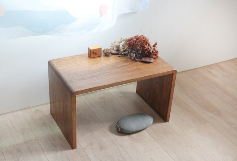 Pre-Order Model-Brown Model-Log Table Side Table/Small Low Table/Sofa Side Table/Table Table - Dining Tables & Desks - Wood Brown