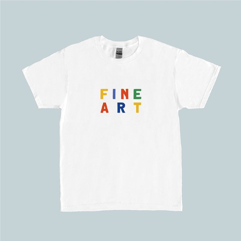 【棉T恤】Fine Art字樣 /2款 - 家庭/情侶/個人 - 帽T/大學T - 棉．麻 