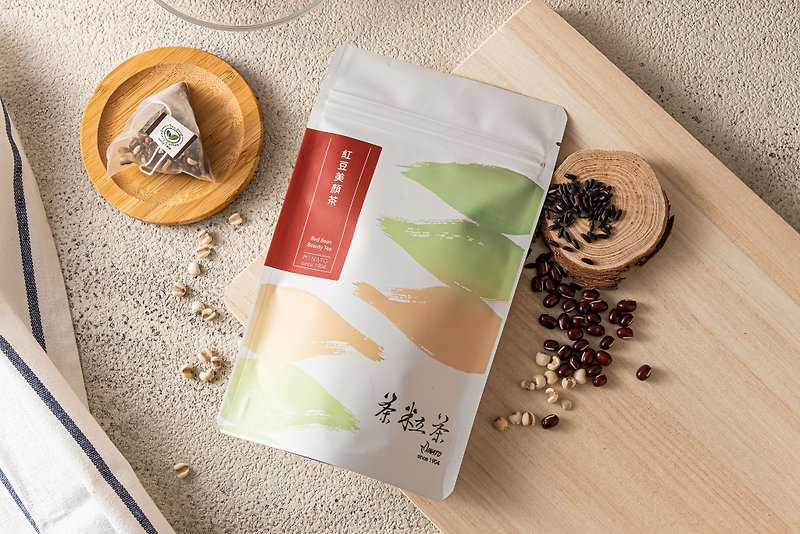 【茶粒茶】紅豆美顏茶(10入/袋)  無咖啡因 紅豆水 - 茶葉/茶包 - 其他材質 紅色