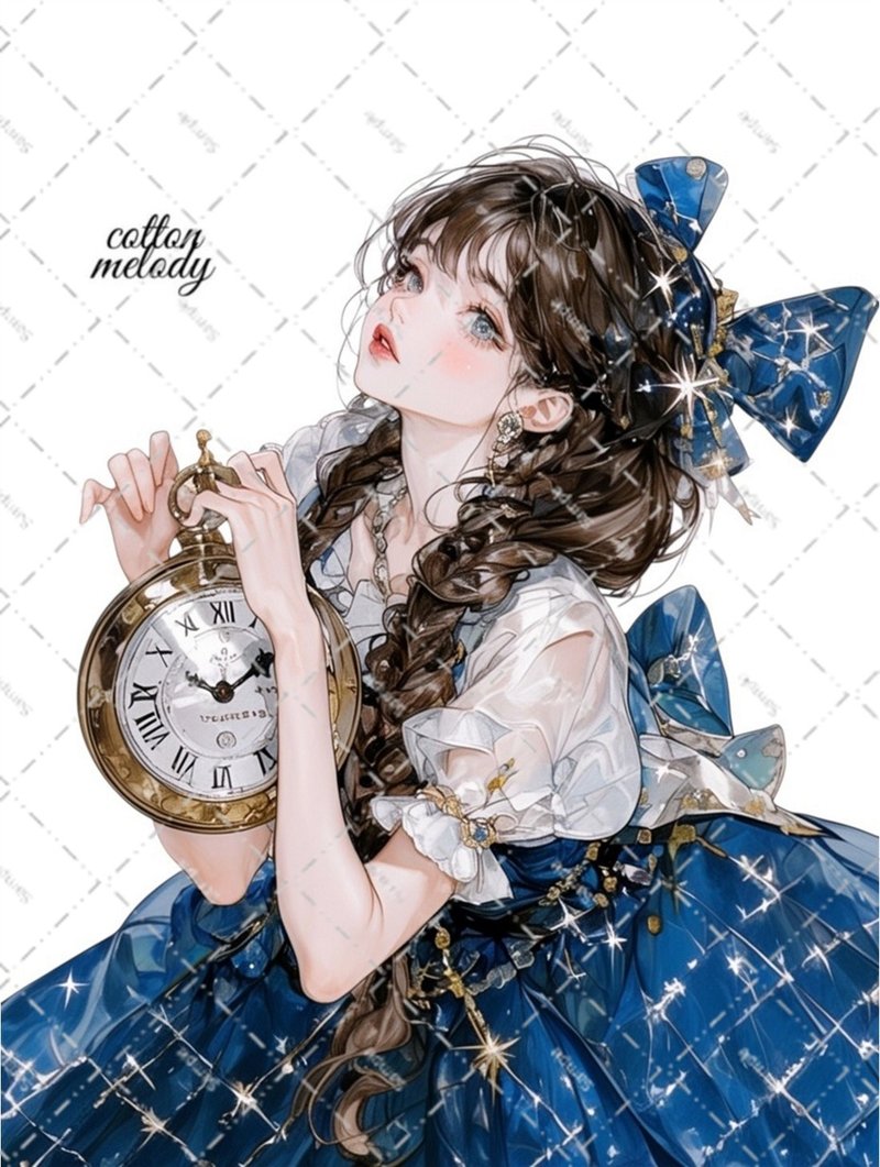 original sticker no.7267 人物ステッカー オリジナルステッカー 人物ステッカー 女の子ステッカー オリジナル人物ステッカー - 貼紙 - 紙 