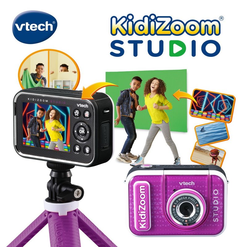 Vtech Multifunctional Children's Digital Camera STUDIO-Bright Purple - ของเล่นเด็ก - พลาสติก 