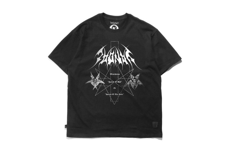 VANDAL 厭神論短T - 男 T 恤 - 棉．麻 黑色