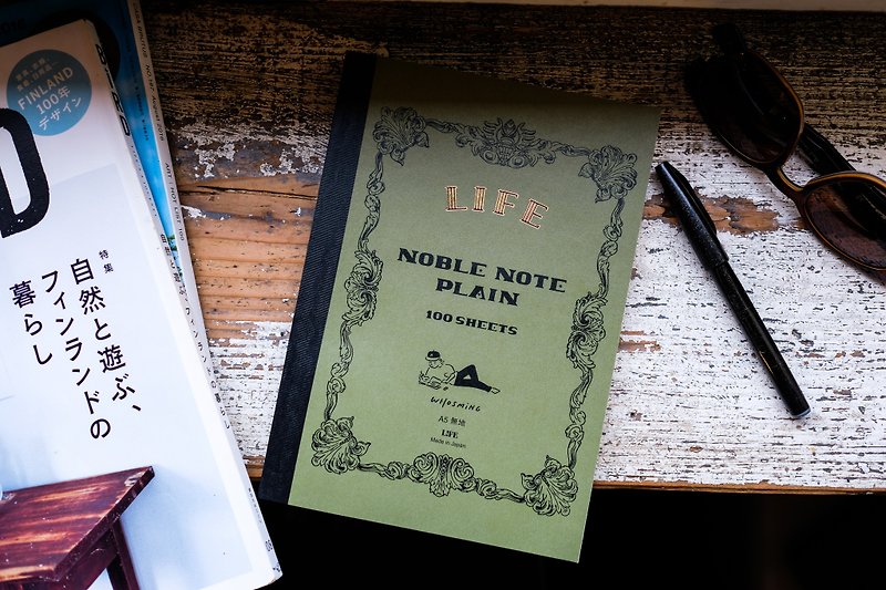 WHOSMiNG × LiFE Noble Note 限定筆記本 A5 空白 - 筆記本/手帳 - 紙 白色