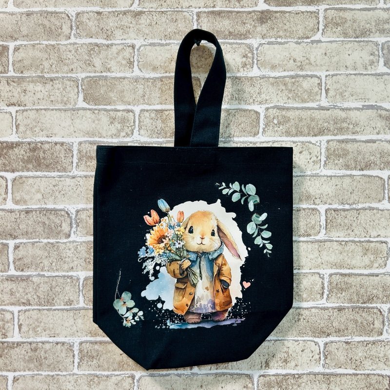 【手工製作】單面插圖手提袋 – 可水洗 - 手提包/手提袋 - 棉．麻 多色
