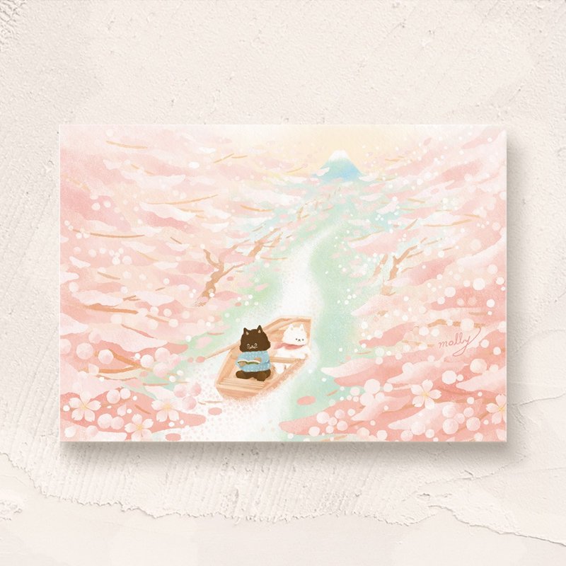 postcard-伊豆櫻花 - 卡片/明信片 - 紙 多色