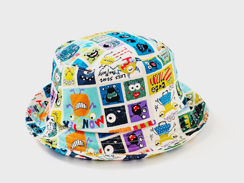 【HiGh MaLi】Classic fisherman hat-American big-eyed monster#gift#Double Eleven#11#Monster#Sunshade - หมวก - ผ้าฝ้าย/ผ้าลินิน หลากหลายสี