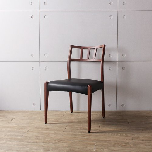 北欧スタイル　オークソリッド　デザイン　チェア ノルディックヴィンテージオークソリッドウォールナットレザー