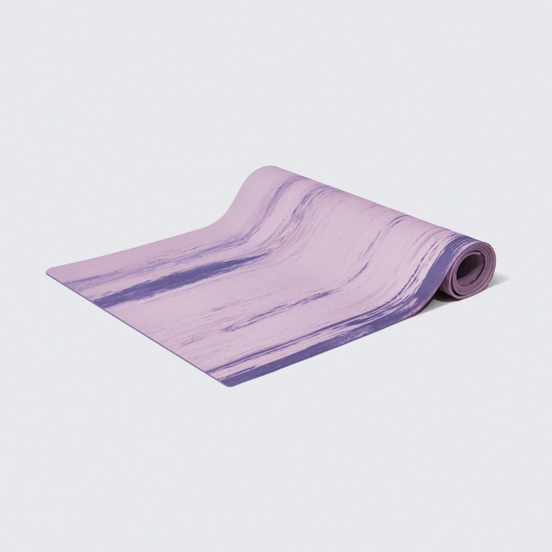 Taiwan-made professional high non-slip natural rubber yoga mat 5mm free zipper storage bag + drawstring - เสื่อโยคะ - วัสดุอื่นๆ สีม่วง