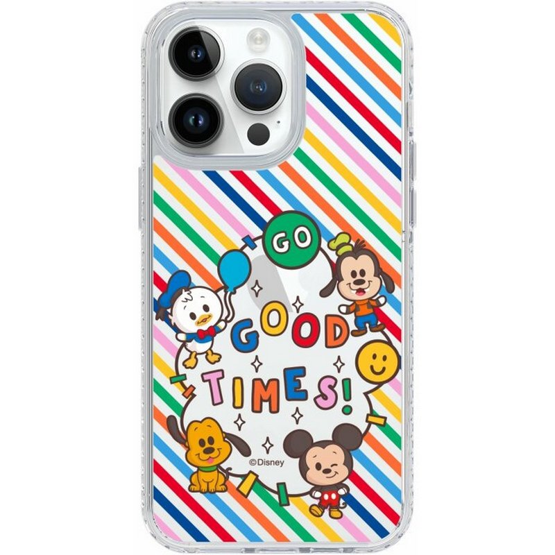 迪士尼 美好時光 iPhone16 Samsung S25氣墊標準防摔鏡面手機殼 - 手機殼/手機套 - 塑膠 多色