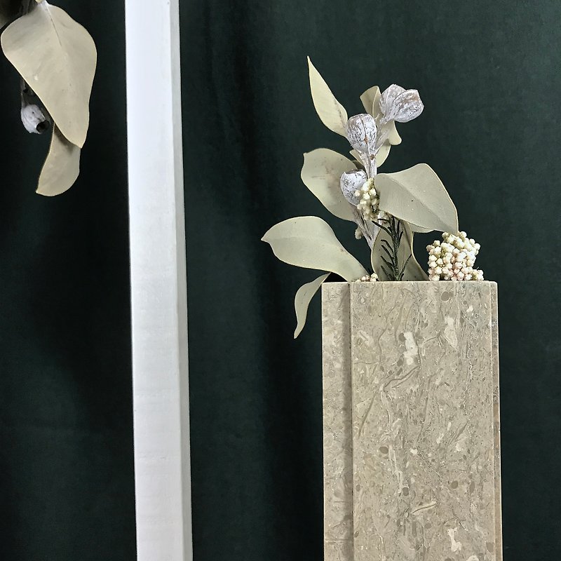 [カラー]森の果物の木の石の大理石の花高4家の装飾 - 観葉植物 - 石 カーキ