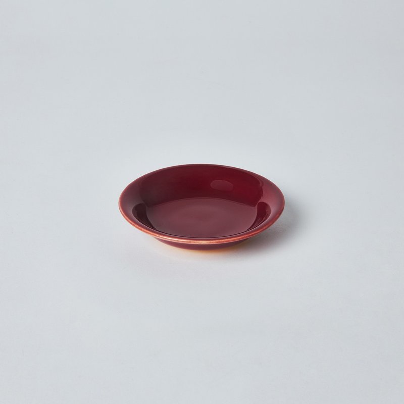 KOGA │ Ceramic Round Sauce Boat (Sheh-Shing Red) - จานเล็ก - ดินเผา สีแดง