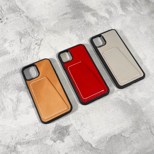 The Lederer The Lederer 插卡真皮電話殼 | iPhone 13/12/11| 手縫皮革材料包