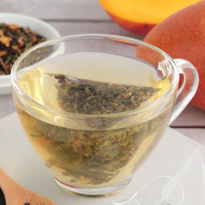 Mango Oolong Tea (8pcs/bag)│Triangular Three-dimensional Tea Bag‧Sweet and Fruity Tea - ชา - วัสดุอื่นๆ สีส้ม