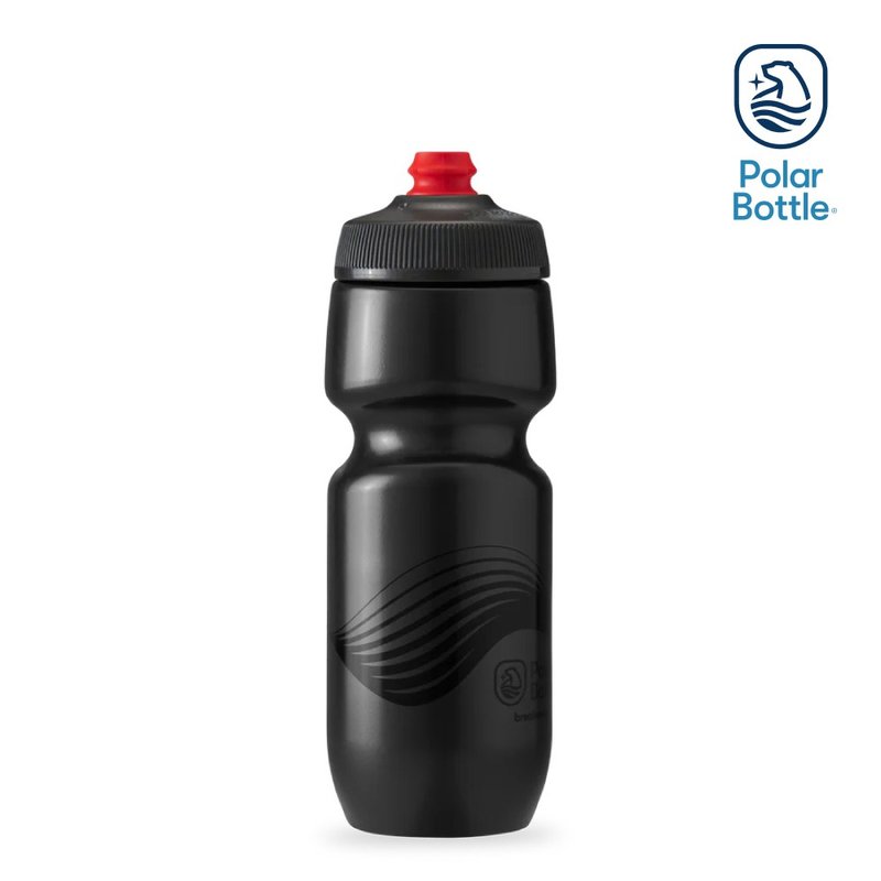 Polar Bottle 24oz Single Layer Jet Bottle WAVE Carbon Black - อุปกรณ์เสริมกีฬา - พลาสติก สีดำ