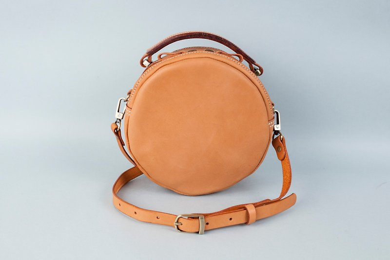 Hsu & Daughter Biscuits Bag [HDA0014] - Messenger Bags & Sling Bags - Genuine Leather Brown