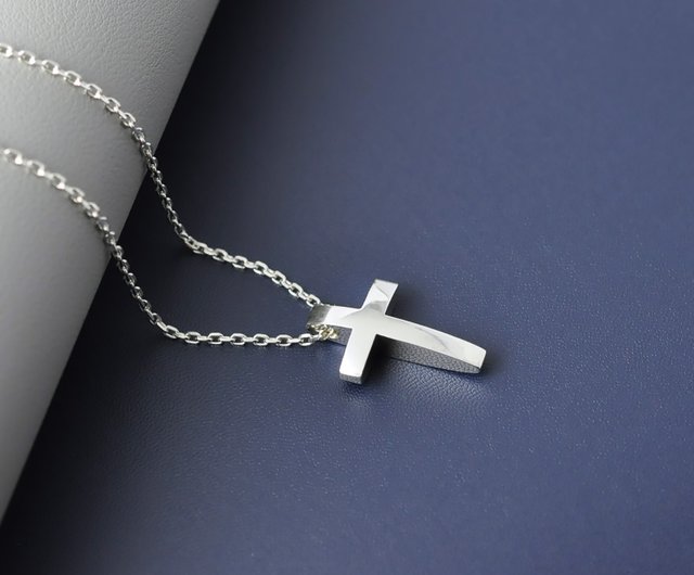 Sterling Silver Cross Necklace (L),SV925 - Shop GreenRock Sterling Silver Cross Necklace (L),SV925 - Shop GreenRock