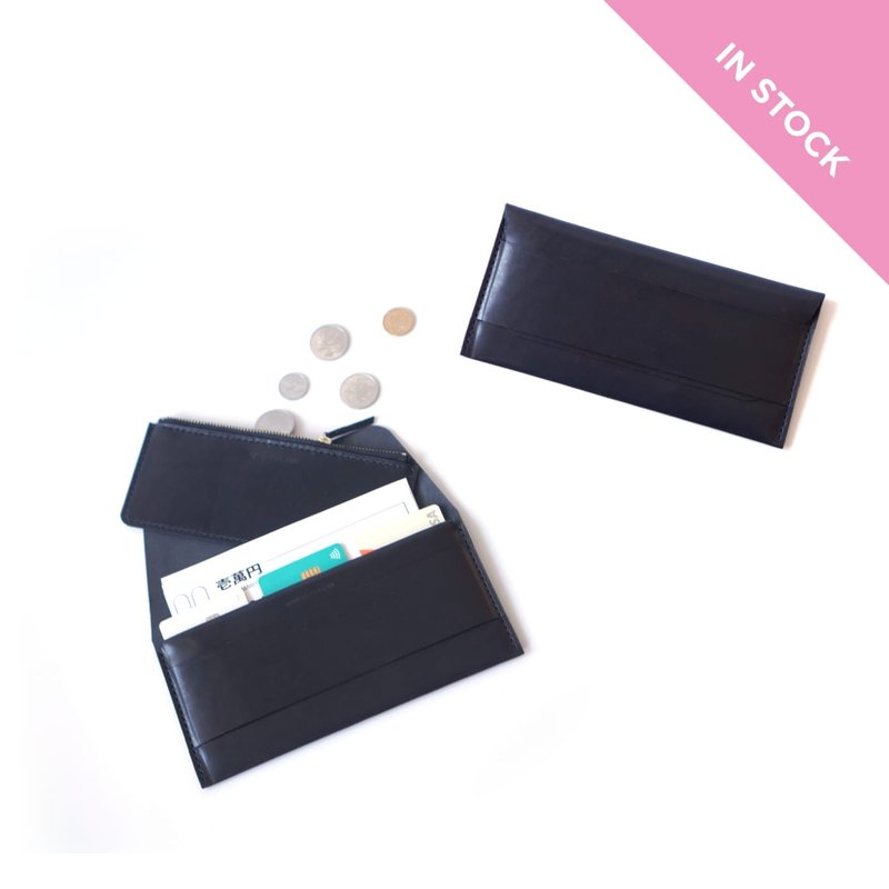 LONG WALLET / 長財布 - 皮夾/長短夾/錢包 - 真皮 黑色