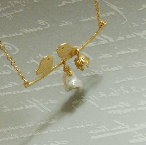Tera Jewelry 【維納斯系列】呢喃* 天然巴洛克珍珠 項鍊 訂製 輕珠寶