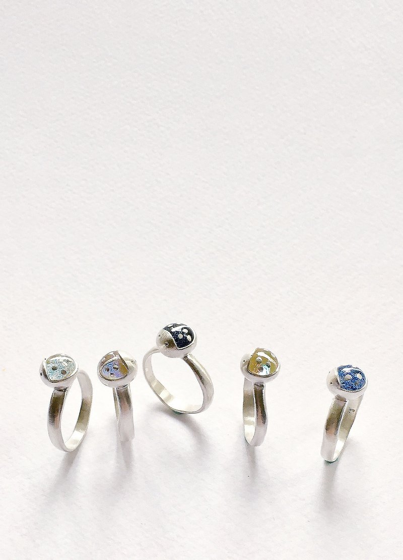 〔Petite Fille 手工銀飾 〕瓢蟲系列 純銀戒指 # 9 - 戒指 - 其他金屬 銀色