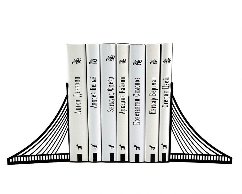 Metal bookends Brooklyn bridge// Functional decor for modern home//Free shipping - 擺飾/家飾品 - 其他材質 黑色