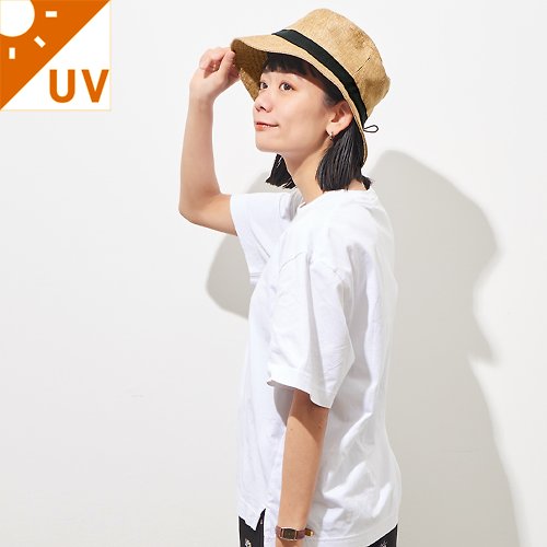 UV Protection Straw Style Bucket Hat, Heat-Blocking bucket hat, Beach Sun  Hat,