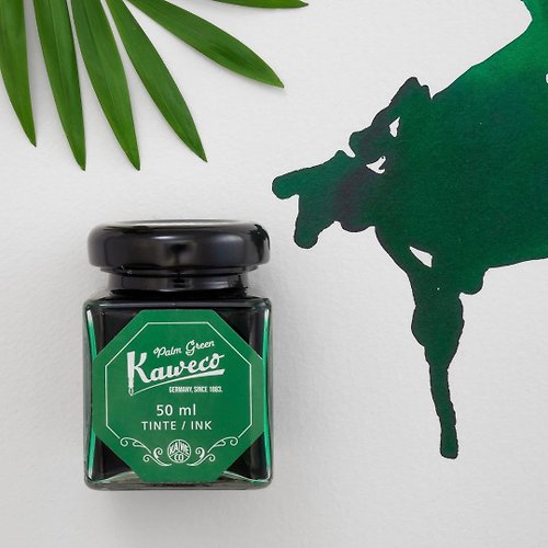 KAWECO 台灣 德國 KAWECO 瓶裝墨水 棕櫚綠 50ml