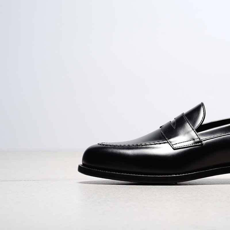 Berwick1707 Loafer Penny Loafer 9628 - Men's Oxford Shoes - Genuine Leather Black