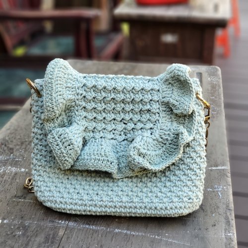 ✧‧˚ Fatima✧‧˚ハンドメイド 手編み バタフライ模様 バッグ ✧‧˚ Fatima✧‧˚ハンドメイド 手編み バタフライ模様 バッグ 手