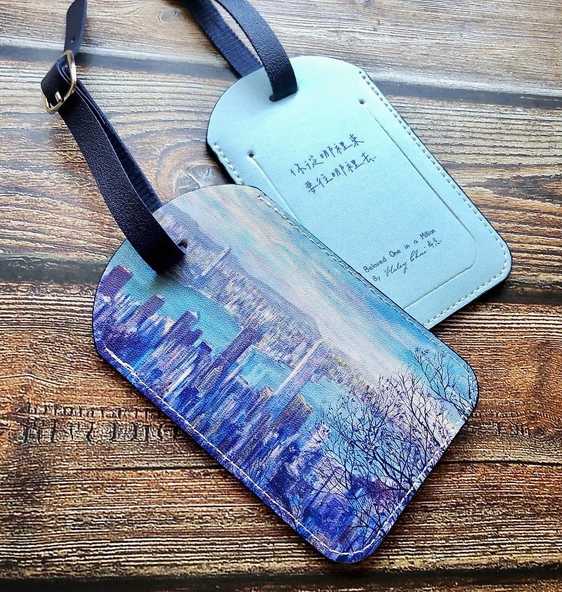 Hong Kong Scenic Travel Card | Card Holder - Victoria Peak - Luggage Tags - Faux Leather 
