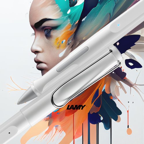LAMY TAIWAN 官方旗艦館 LAMY ipad 專用數位觸控筆-iphone不適用 / safari note+ / 白色