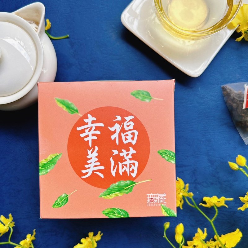 【無藏】公益禮盒 祝福茶包小方盒A7 幸福美滿【紅】 - 茶葉/茶包/水果茶 - 新鮮食材 紅色