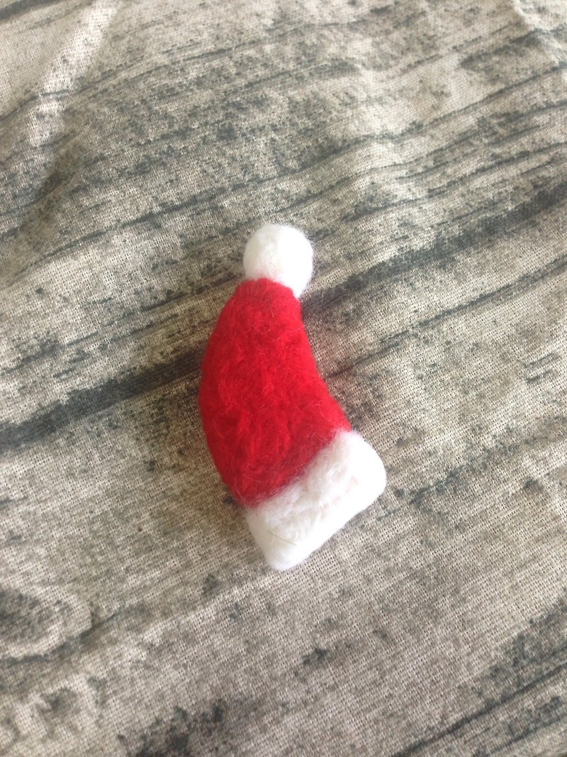 "Christmas series" Christmas hat - Other - Wool Red