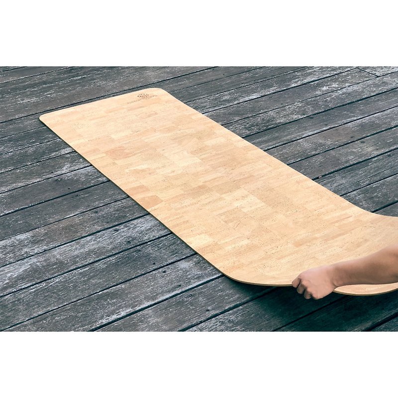 Premium brick-shaped cork leather yoga mat