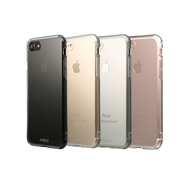 OVERDIGI iPhone7 / 8ダブル素材フルカバーアンチフォール保護シェル - その他 - プラスチック 透明