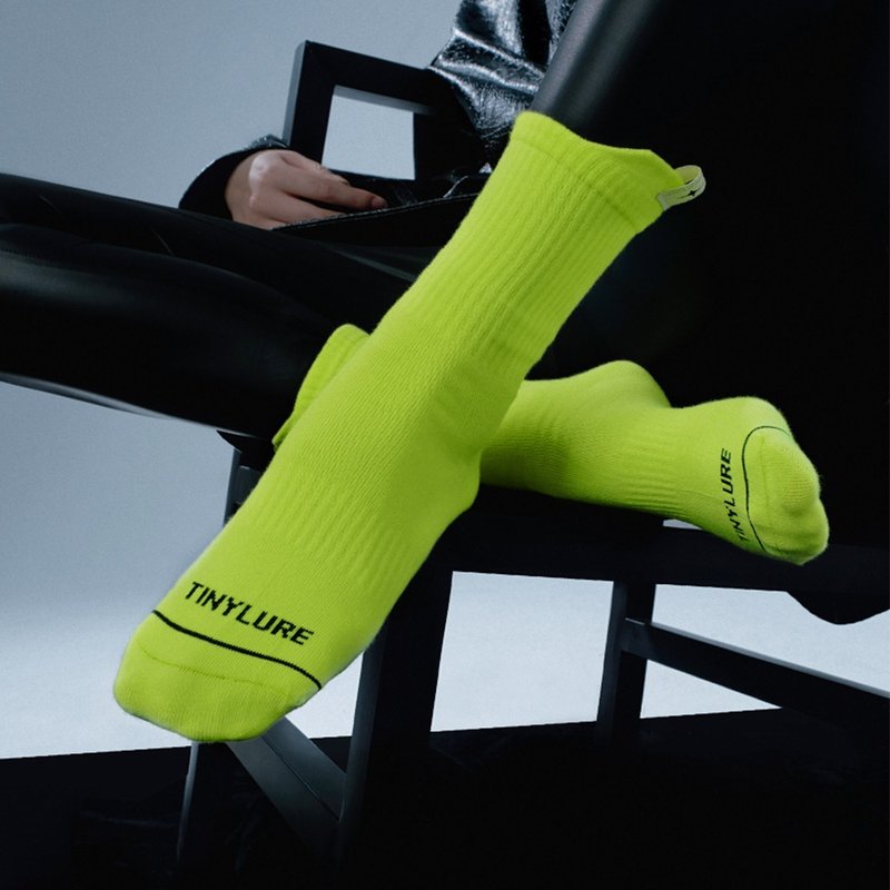 Tinylure - Fluorescent Runaway Socks [100% Long Staple Cotton] - Socks - Cotton & Hemp 