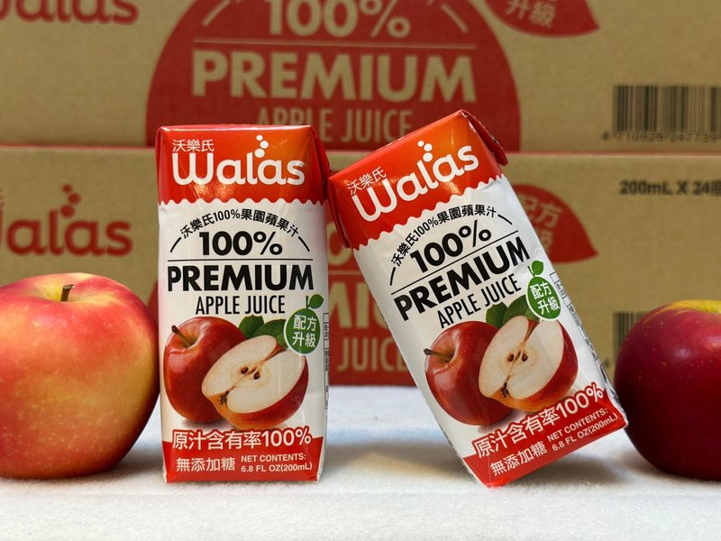 [Wall's] 100% Orchard Apple Juice (200ml*24 bottles/box) x1 box - Fruit & Vegetable Juice - Fresh Ingredients 