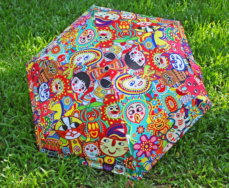 [Fun Party] Sunny Umbrella Classic Anti-UV Sunscreen Waterproof Cool Folding Umbrella - Umbrellas & Rain Gear - Waterproof Material Multicolor