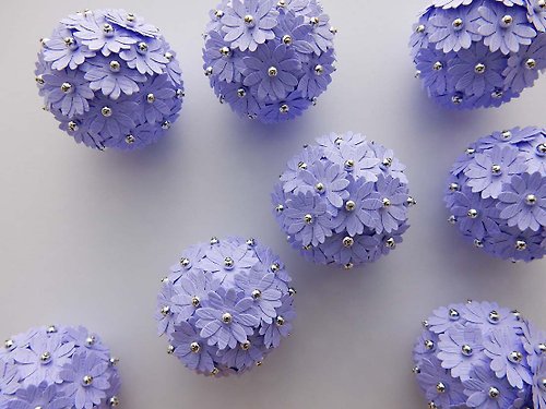 绣球花系列-磁铁-粉紫色