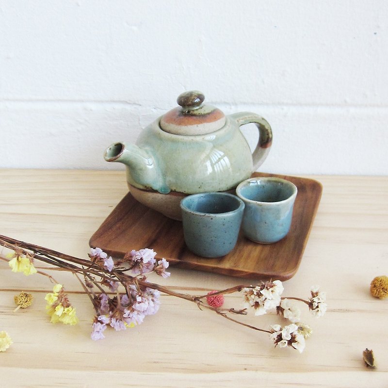 Handmade Potteries Tea Sets Selected by Tan / SET39 - เซรามิก - ดินเผา สีเขียว